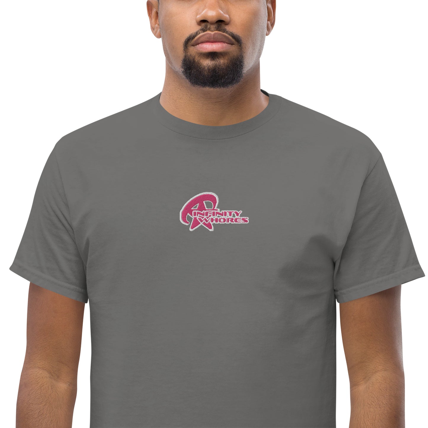 Infinity Whores Pink + White Embroidered Star Logo T-shirt