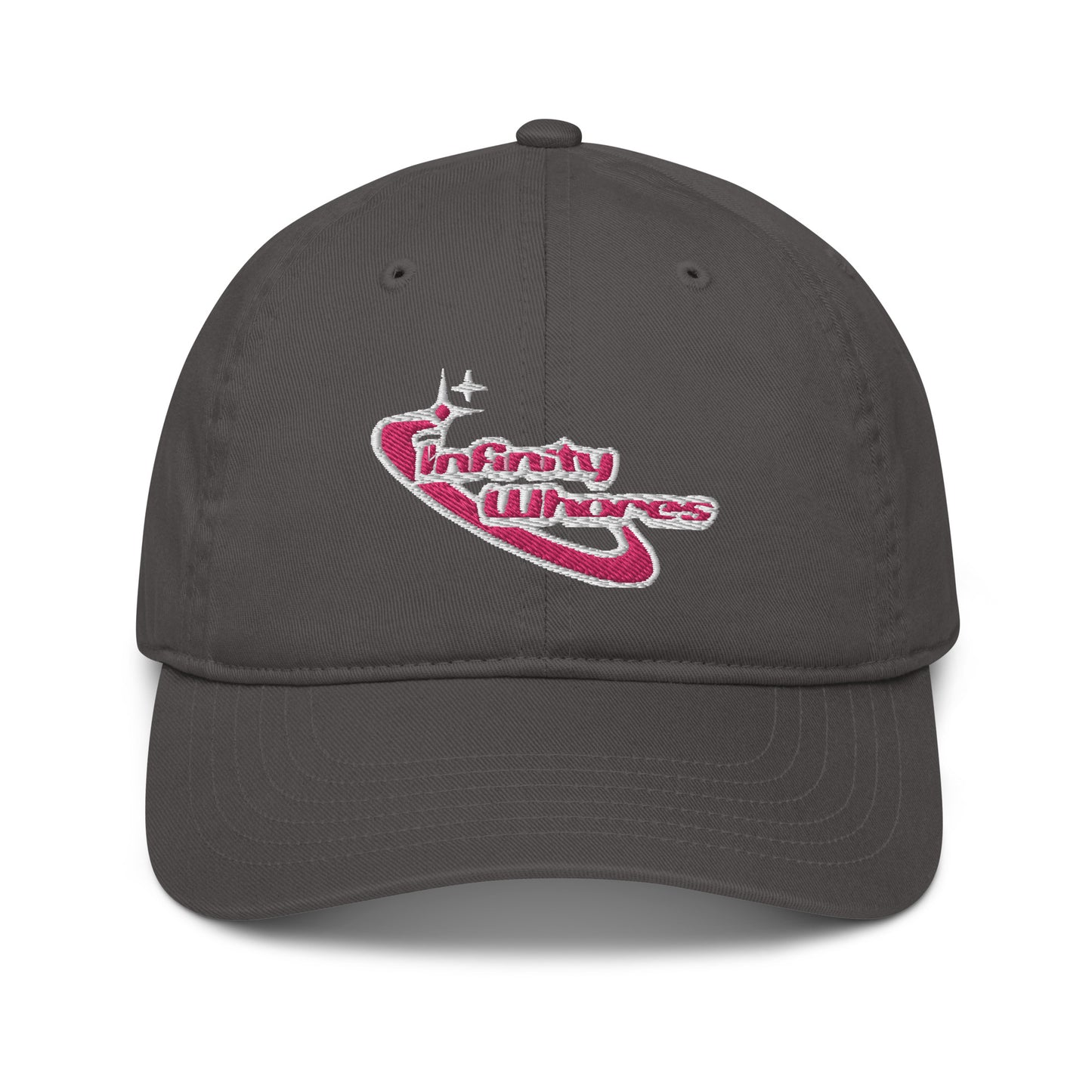 Pink + White Embroidered Infinity Whores Dad Cap